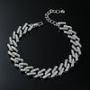 Alloy Geometric Rhinestoneencrusted Hiphop Men's Anklet Jewelry