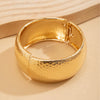 Alloy Geometric Rhombus Exaggerated Style Electroplated Bracelet And Ring Jewelry