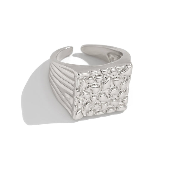 Alloy Geometric Ring Purely Handmade Niche Fashion Allmatch Design