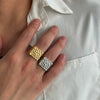 Alloy Geometric Ring Purely Handmade Niche Fashion Allmatch Design