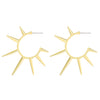 Alloy Geometric Rivet Electroplated Women's Gothic Punk Hiphop Earrings