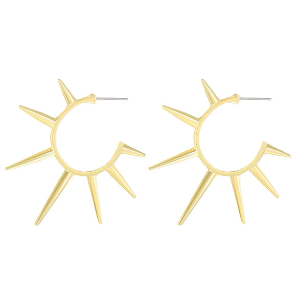 Alloy Geometric Rivet Electroplated Women's Gothic Punk Hiphop Earrings