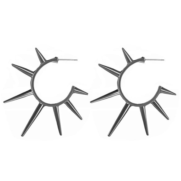 Alloy Geometric Rivet Electroplated Women's Gothic Punk Hiphop Earrings