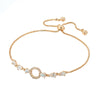 Alloy Geometric Round Electroplating Simple Pull Women's Bracelet
