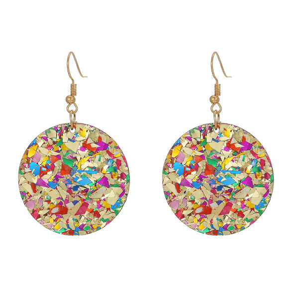 Alloy Geometric Round Handmade Earrings For Women