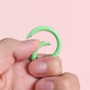 Alloy Geometric Round Spray Painted Mobile Phone Chain Key Chain Hook Buckle Ring