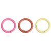 Alloy Geometric Round Spray Painted Mobile Phone Chain Key Chain Hook Buckle Ring