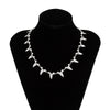 Alloy Geometric Shark Teeth Handmade Men's Necklace And Bracelet