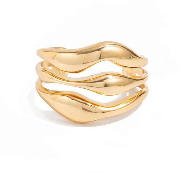 Alloy Geometric Simple Electroplated Bracelet Set