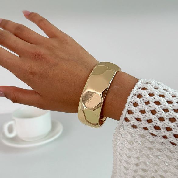 Alloy Geometric Simple Electroplated Bracelet Set