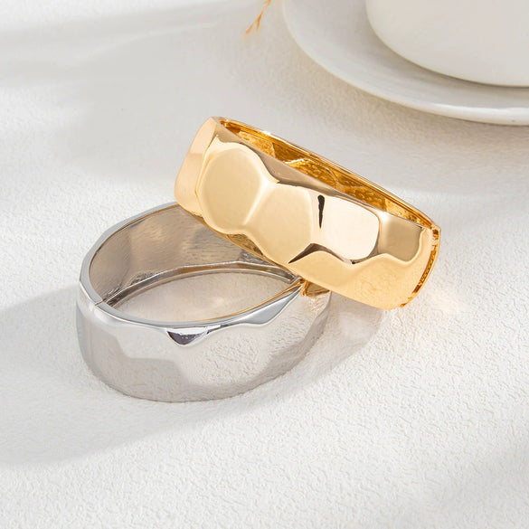 Alloy Geometric Simple Electroplated Bracelet Set