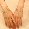 Alloy Geometric Simple Opening Bracelet Ring Jewelry With Electroplating