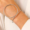 Alloy Geometric Simple Opening Bracelet Ring Jewelry With Electroplating