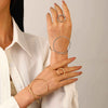 Alloy Geometric Simple Opening Bracelet Ring Jewelry With Electroplating