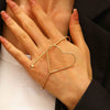 Alloy Geometric Simple Opening Bracelet Ring Jewelry With Electroplating