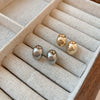 Alloy Geometric Simple Women's Earrings With Real Gold Electroplated
