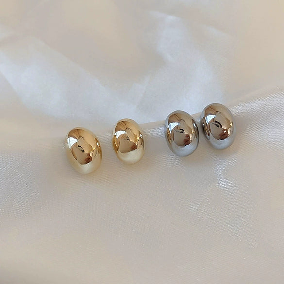 Alloy Geometric Simple Women's Earrings With Real Gold Electroplated
