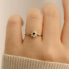 Alloy Geometric Snowflake And Sunflower Women's Ring With Electroplating Simple Fashion Ins Style