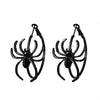 Alloy Geometric Spider Earrings Electroplated For Women Retro Fashion Dark Funny