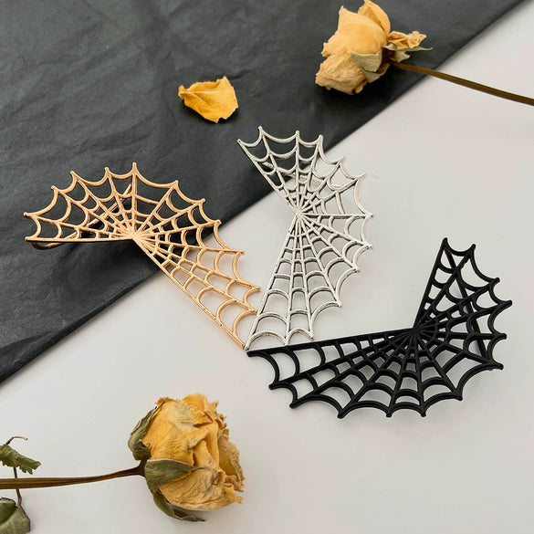 Alloy Geometric Spider Web Ear Bone Clip Earrings Electroplating Dark Style Exaggerated Sexy Hot Punk For Women