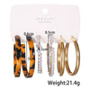 Alloy Geometric Spiral Electroplated Women's Earrings Set