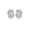 Alloy Geometric Spiral Twist Shape Electroplated Fashion Earrings For Women
