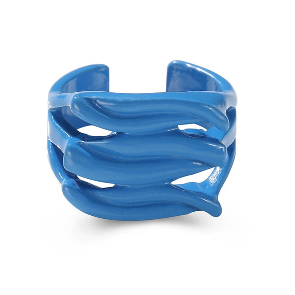 Alloy Geometric Spray Painted Silver Plated Fashion Ring For Women