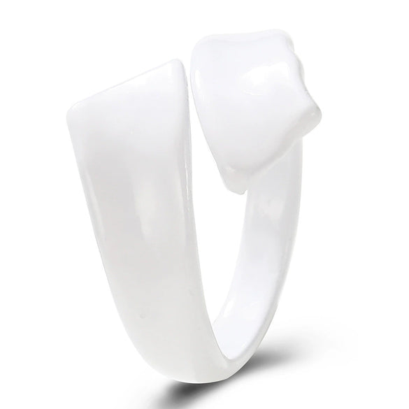 Alloy Geometric Spray Painted Silver Plated Fashion Ring For Women