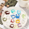 Alloy Geometric Spray Painted Silver Plated Fashion Ring For Women