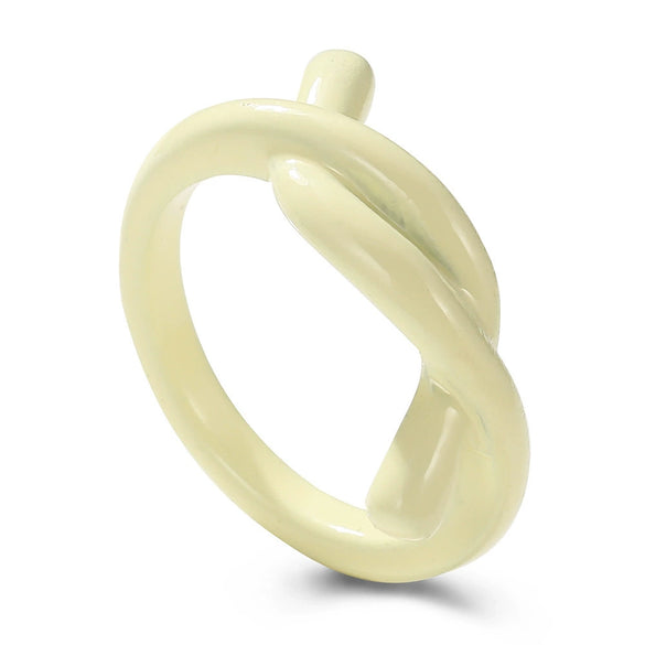 Alloy Geometric Spray Painted Silver Plated Fashion Ring For Women