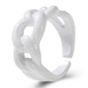 Alloy Geometric Spray Painted Silver Plated Fashion Ring For Women