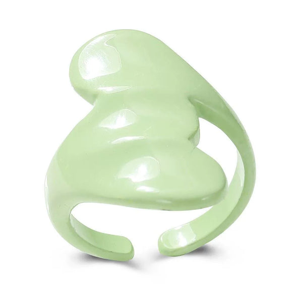 Alloy Geometric Spray Painted Silver Plated Fashion Ring For Women
