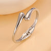 Alloy Geometric Spring Opening Bracelet Female Punk Style Electroplated
