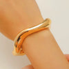 Alloy Geometric Spring Opening Bracelet Female Punk Style Electroplated