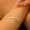 Alloy Geometric Spring Opening Bracelet Female Punk Style Electroplated