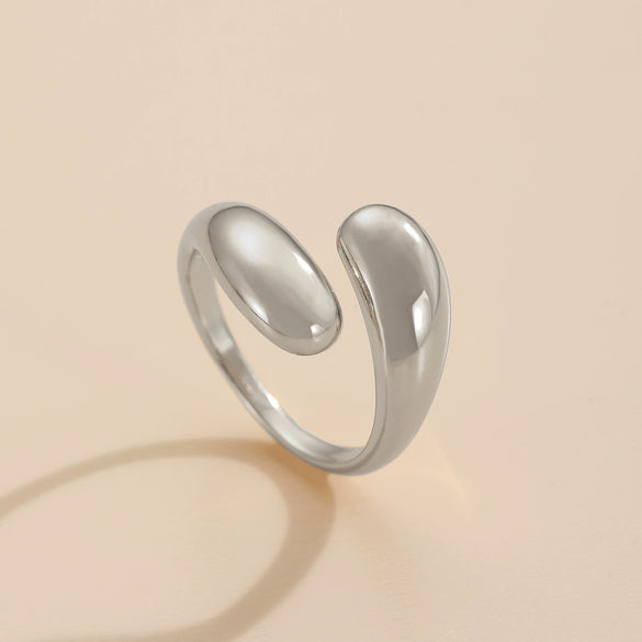 Alloy Geometric Spring Opening Bracelet Female Punk Style Electroplated