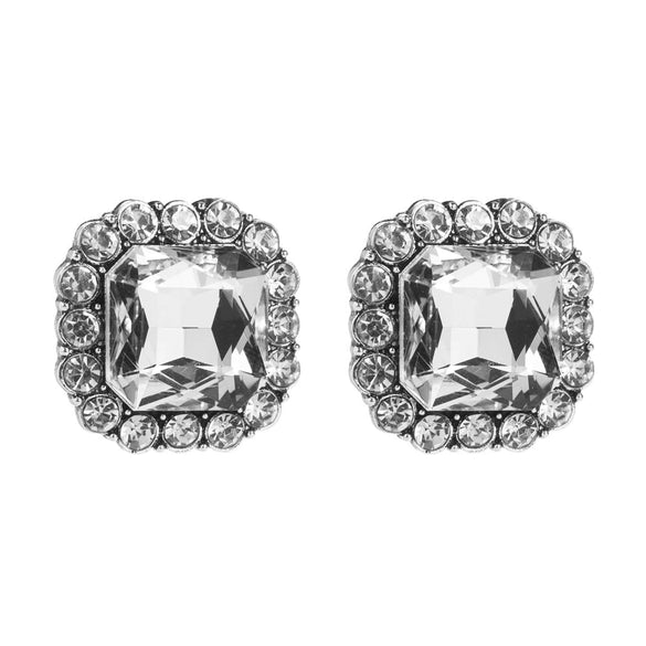 Alloy Geometric Square Diamond Crystal Women's Earrings