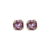 Alloy Geometric Square Earrings Set With Diamonds Sophisticated Style Women's