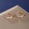 Alloy Geometric Square Zircon Electroplated Women's Earrings