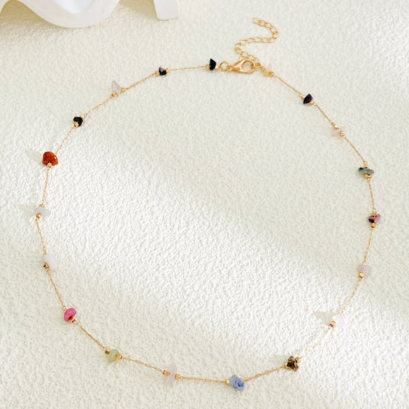 Alloy Geometric Starfish Women's Electroplated Dopamine Necklace