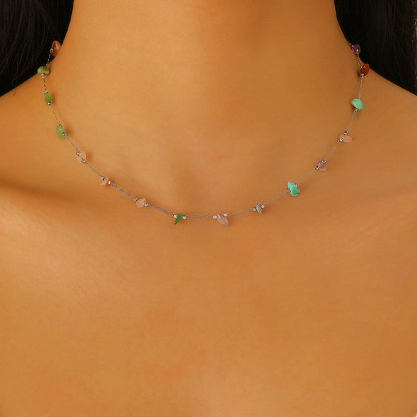 Alloy Geometric Starfish Women's Electroplated Dopamine Necklace