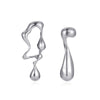 Alloy Geometric Stud Earrings With Electroplating For Women