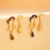 Alloy Geometric Stud Earrings With Electroplating For Women