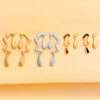 Alloy Geometric Stud Earrings With Electroplating For Women