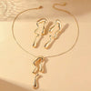 Alloy Geometric Stud Earrings With Electroplating For Women