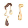 Alloy Geometric Stud Earrings With Electroplating For Women