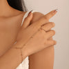 Alloy Geometric Style Electroplated Butterfly Love Finger Ring For Women