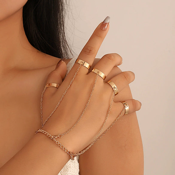 Alloy Geometric Style Electroplated Butterfly Love Finger Ring For Women
