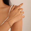 Alloy Geometric Style Electroplated Butterfly Love Finger Ring For Women