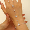 Alloy Geometric Style Electroplated Butterfly Love Finger Ring For Women
